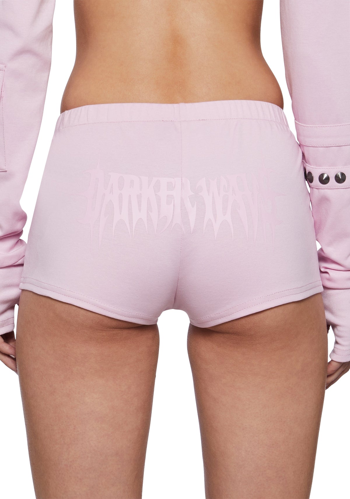 Ego Micro Shorts With Hardware - Pink