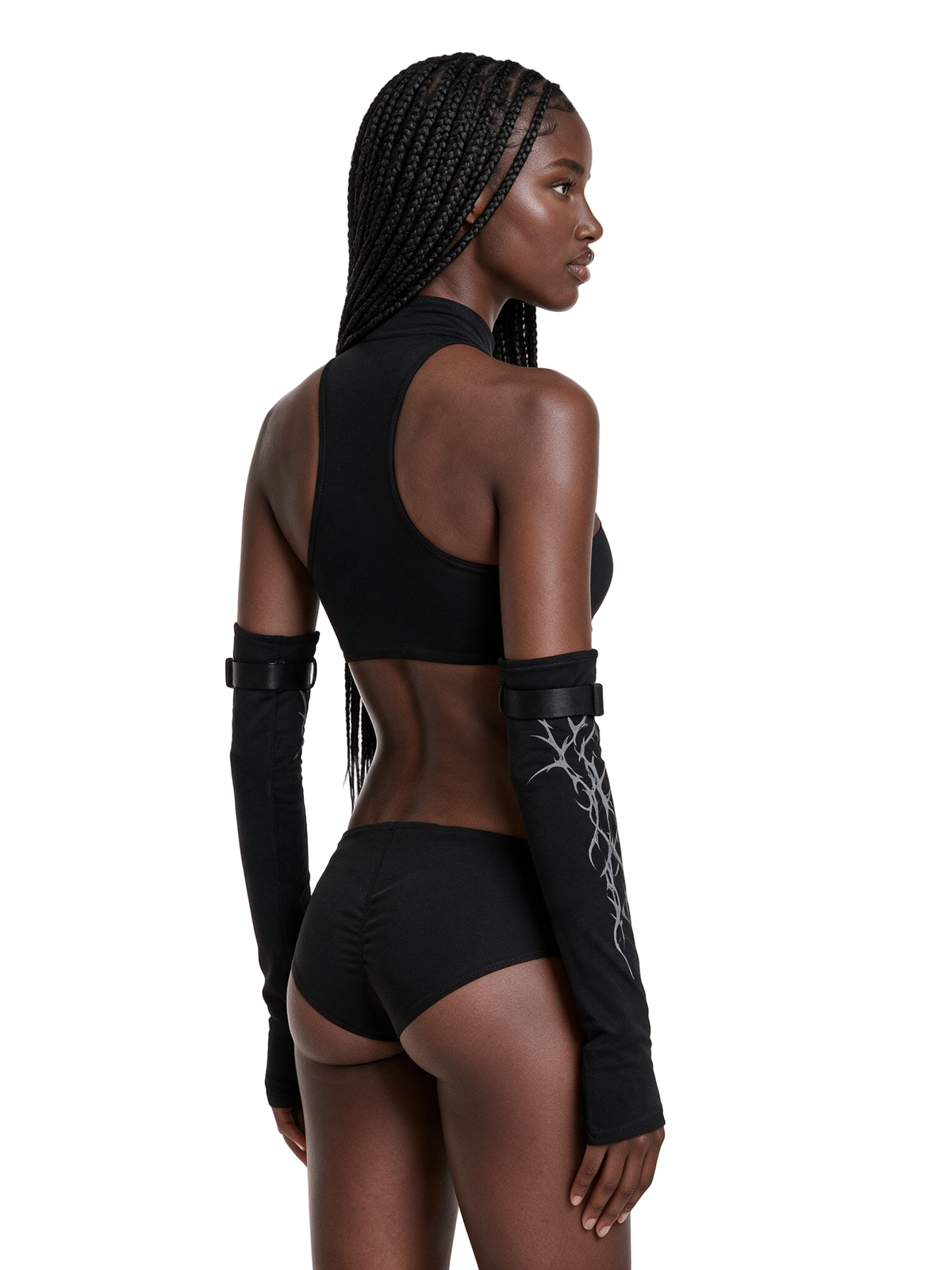 Remix Cyber Bodysuit And Leg Warmers Set