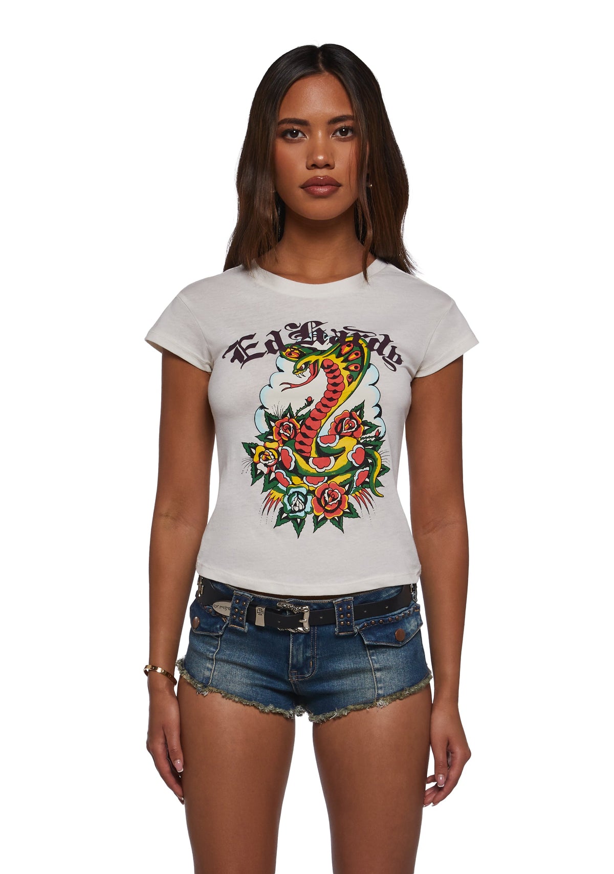 Rose Cobra Cap Sleeve Tee