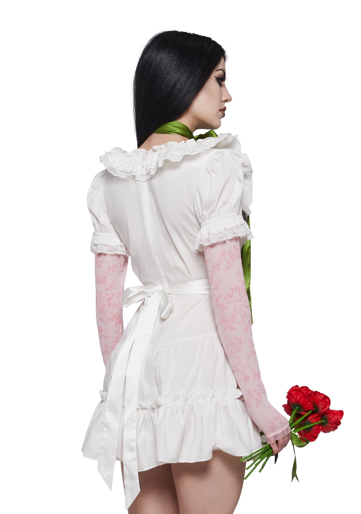 Girl with Green Ribbon Costume