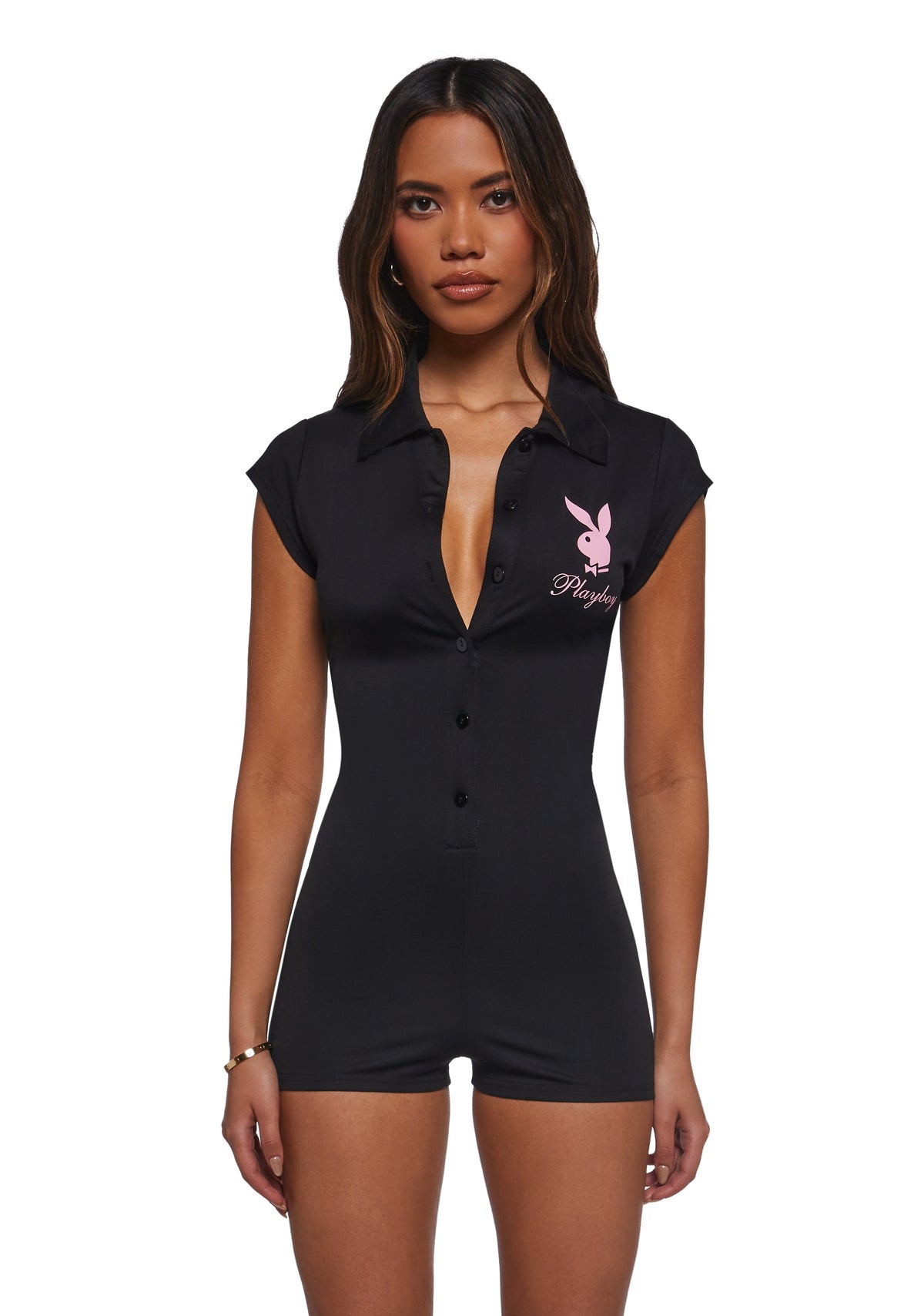 Playboy Short Sleeve Romper