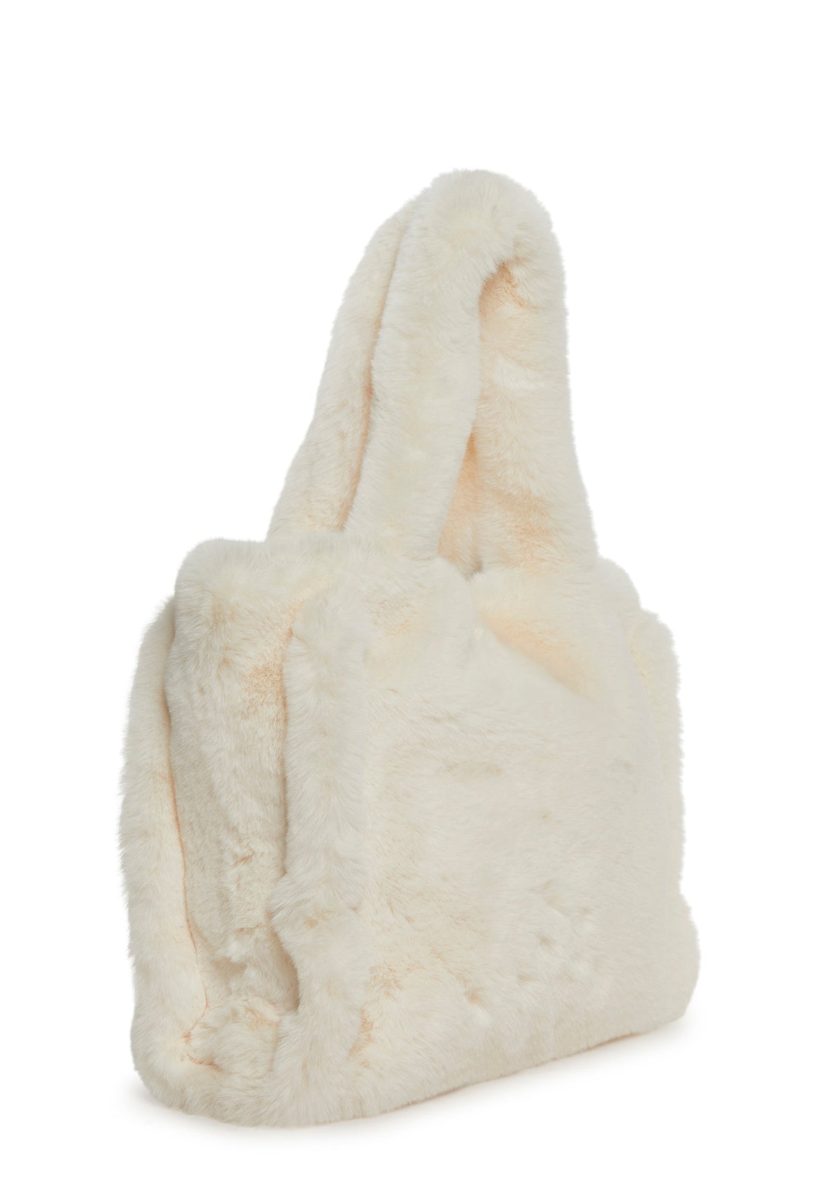 Cutie Pie Faux Fur Bag - White