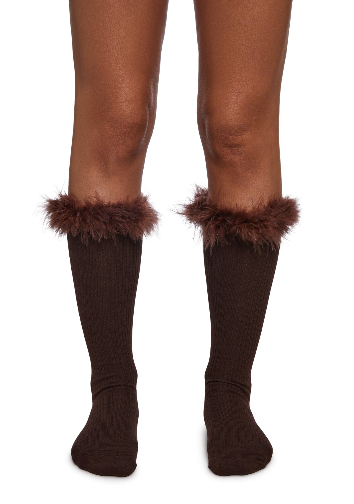 Snowy Top Knit Socks