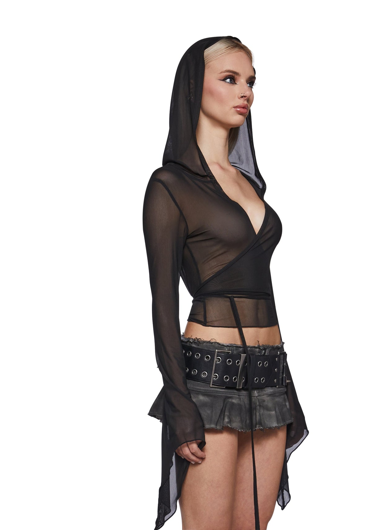 Siren Long Sleeve Wrap Top
