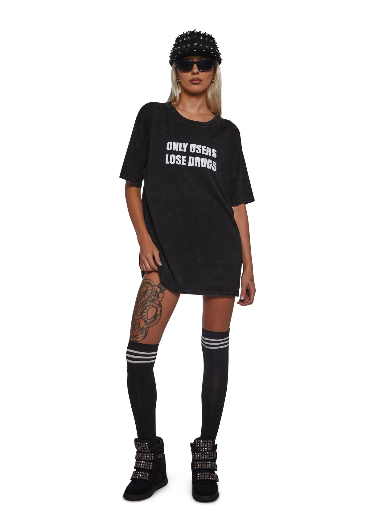 User Losers Oversized Graphic Tee