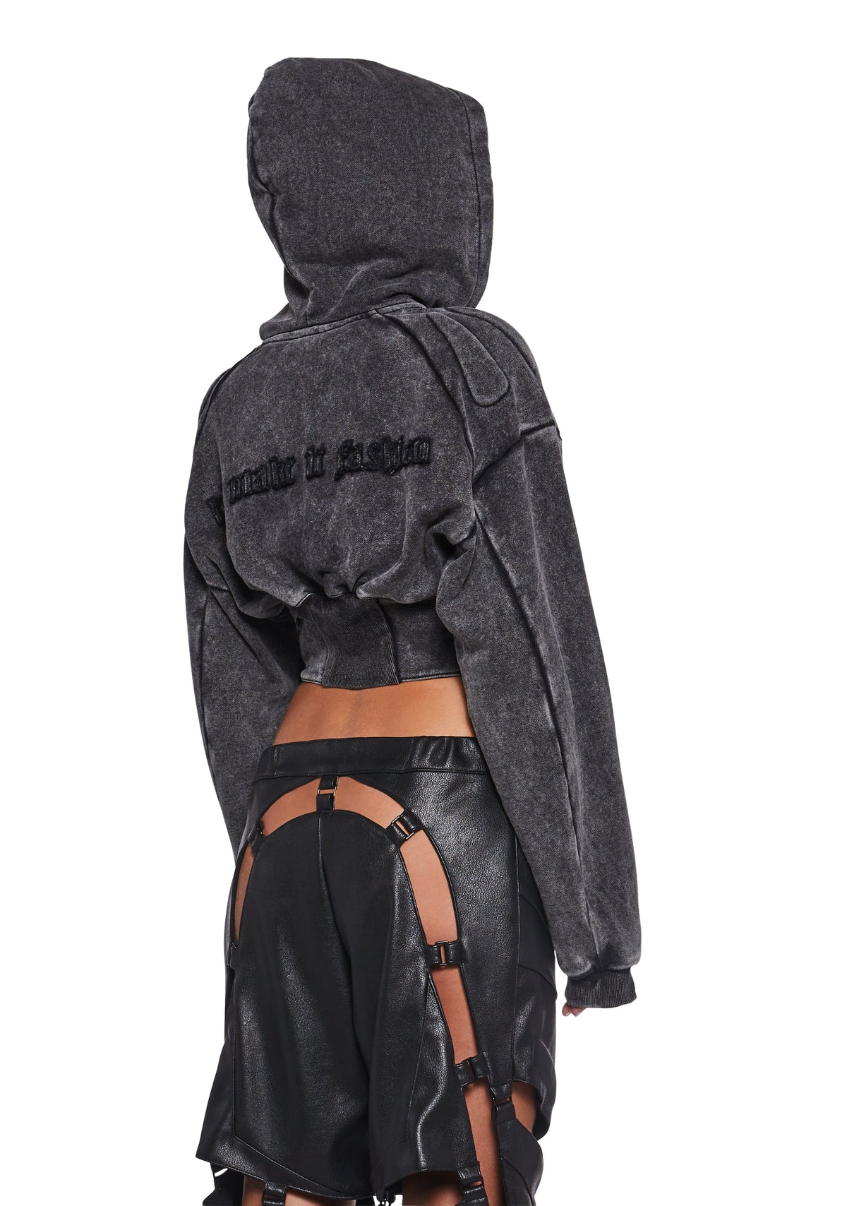 Sweat Corset Zip Hoodie