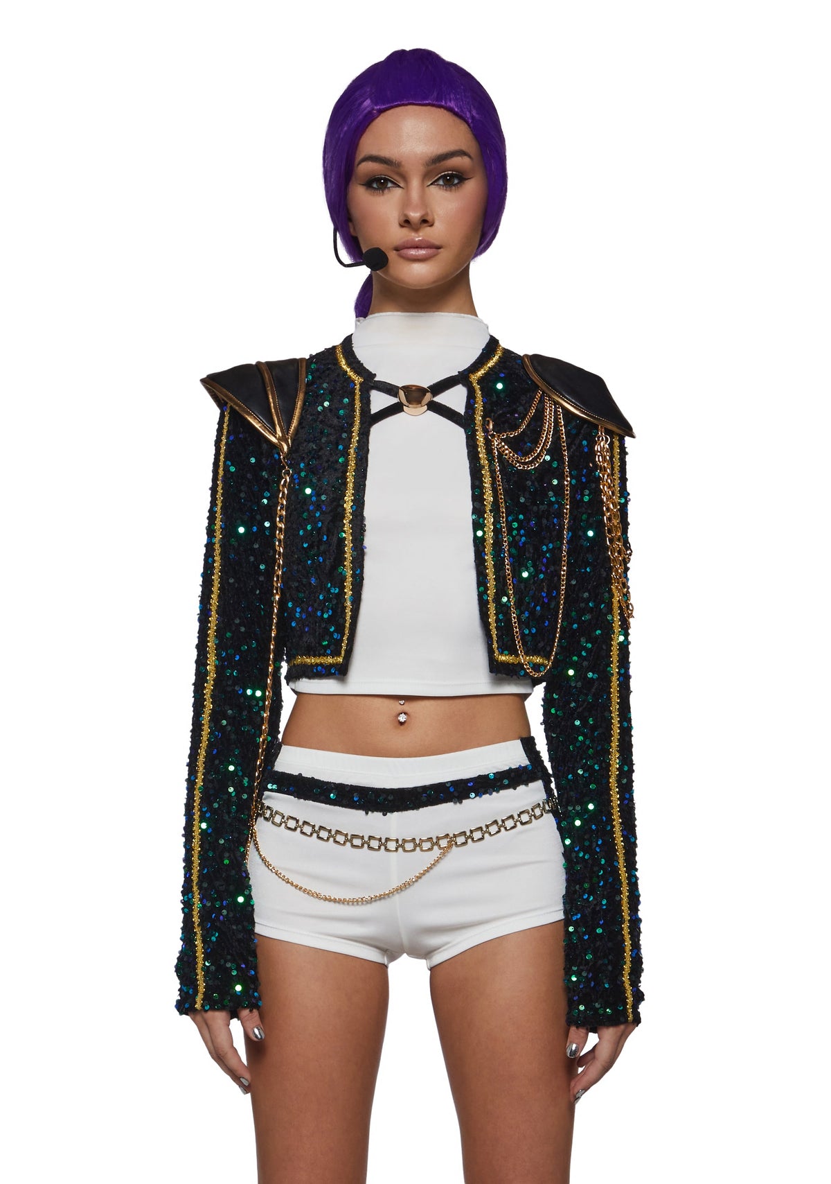 K Pop Star Hunter Costume with Mic