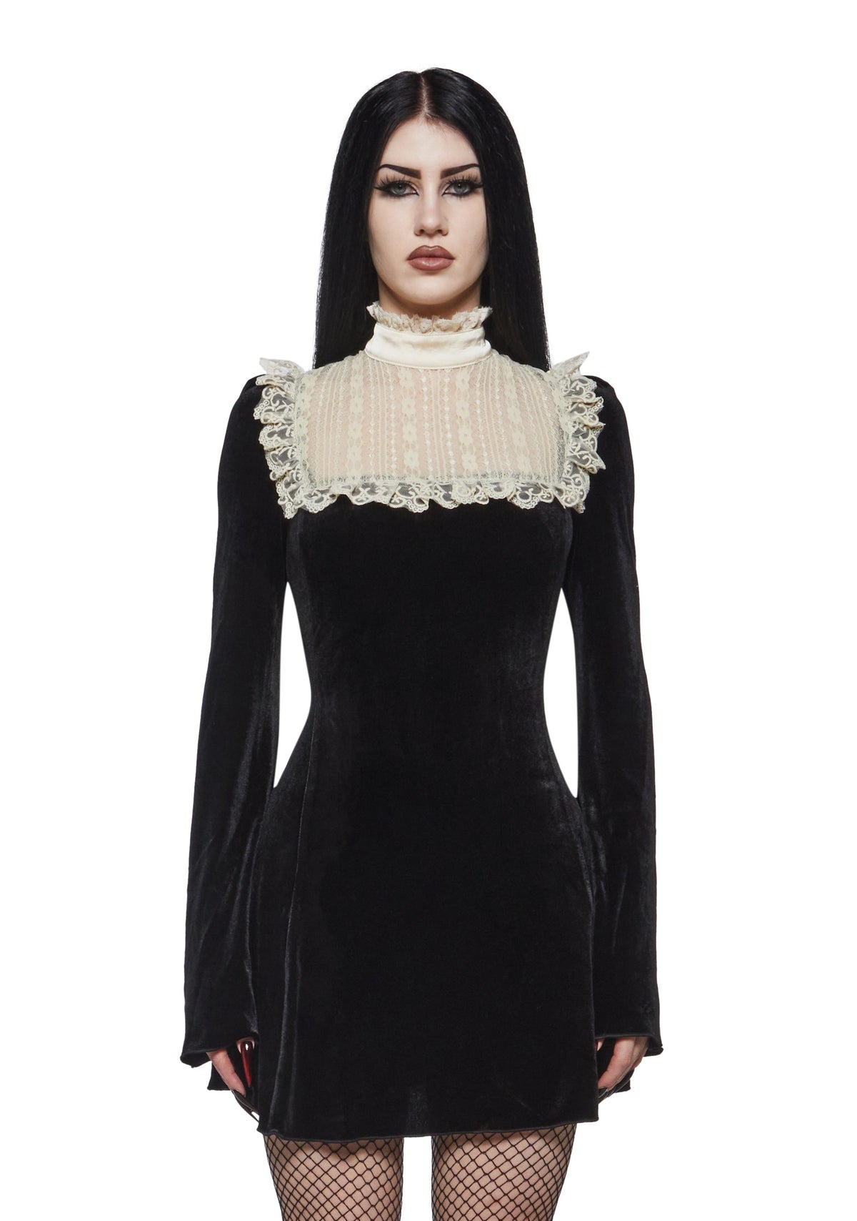 Ivy Lace Long Sleeve Mini Dress