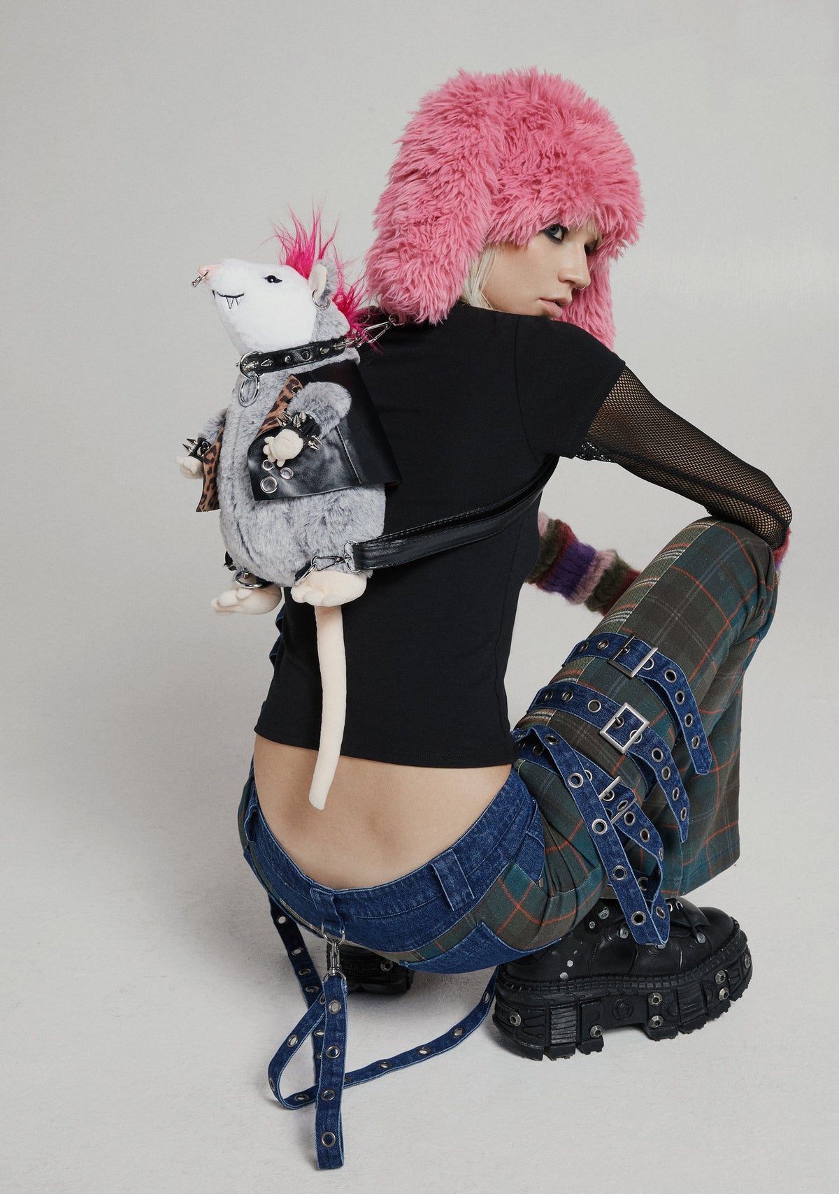 Mosh Pit Possum Plush Backpack