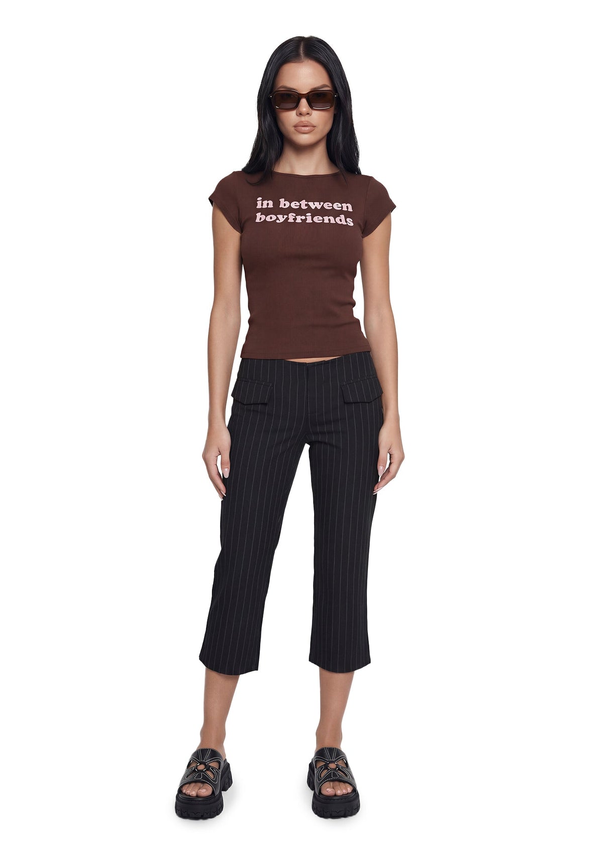 Gwen Pinstripe Capris