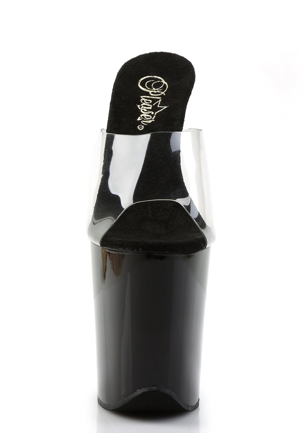 Flamingo-801 Platform Slides-Clear-Black