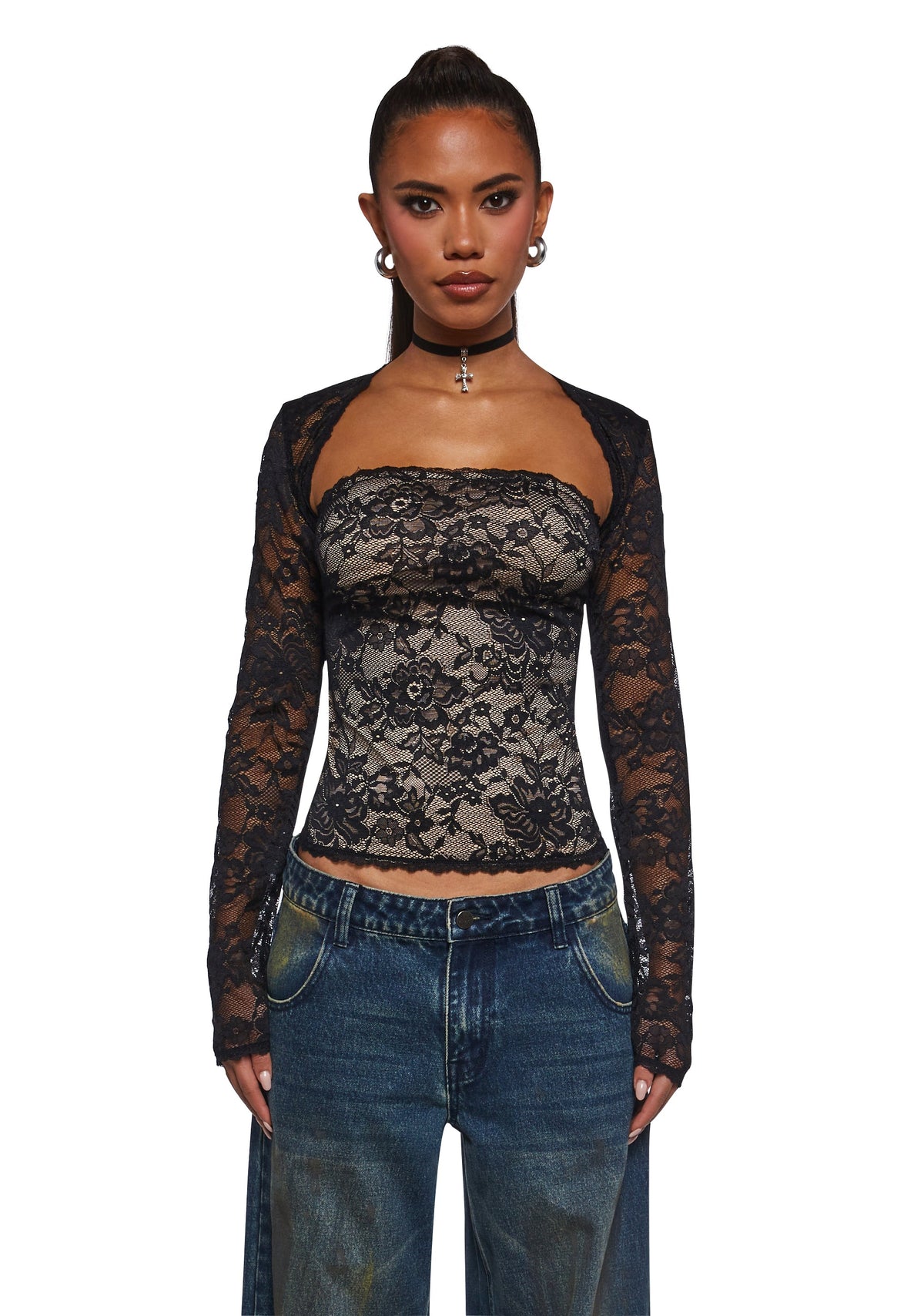 Talented Me Tube Top And Shrug Set