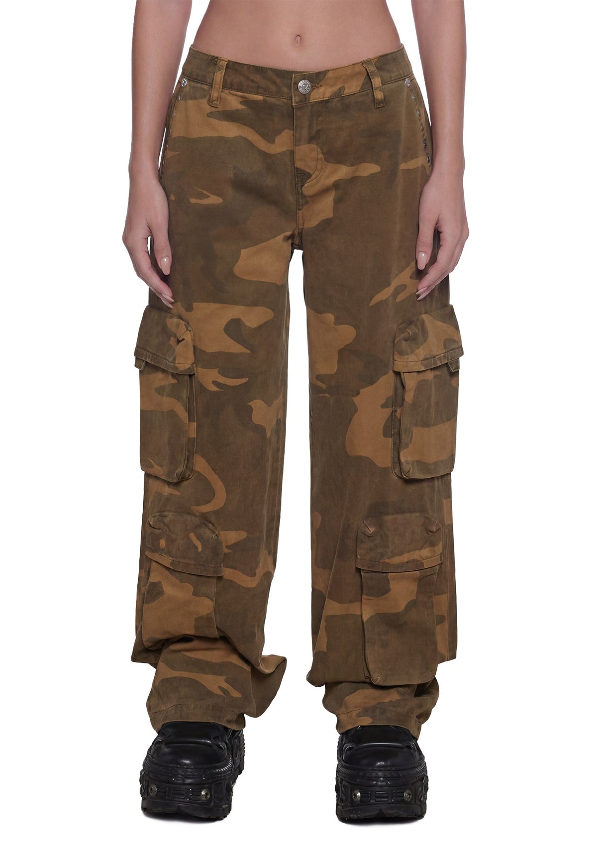 Vesper Studded Camo Cargos 32"