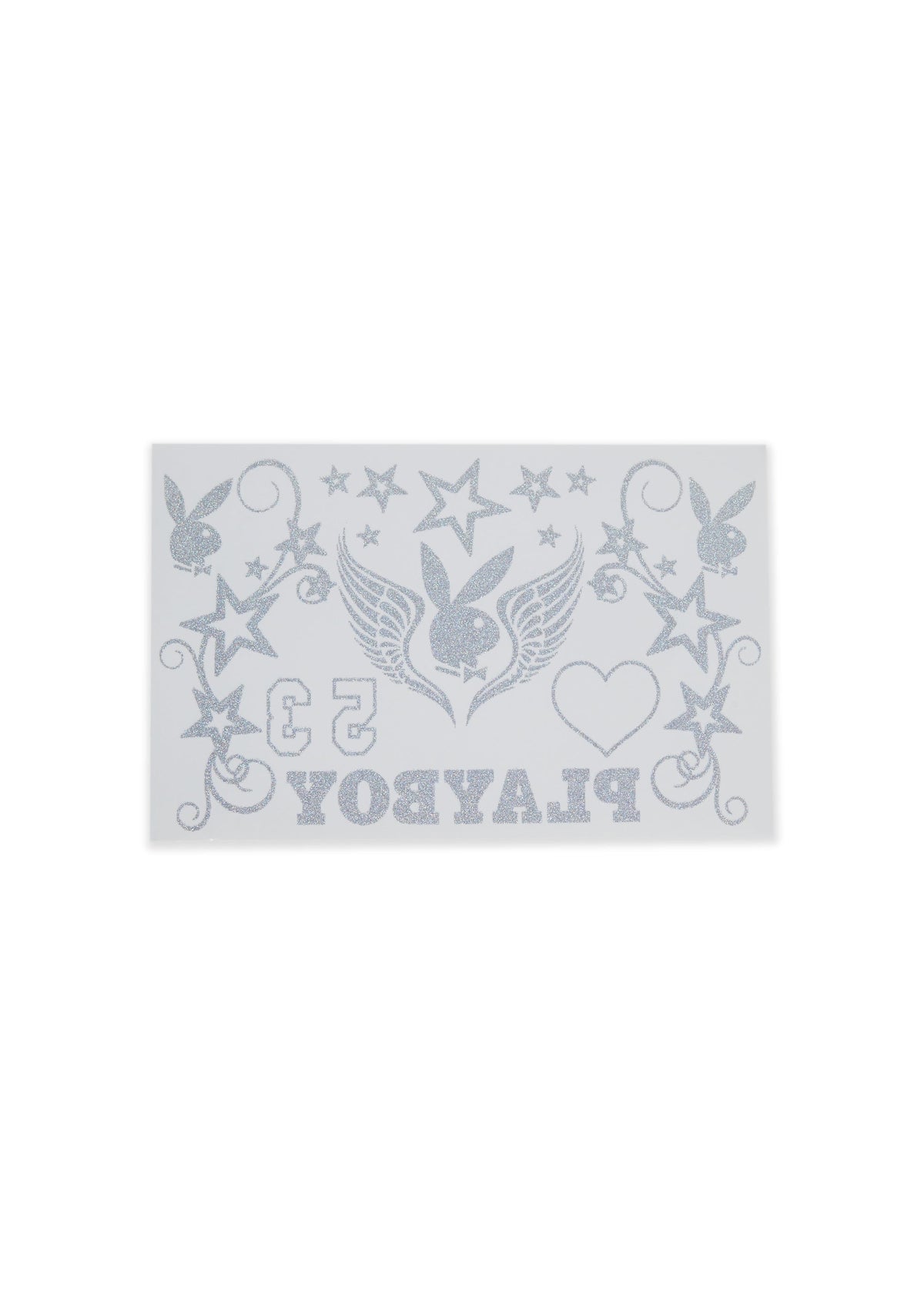 Playboy Glitter Tattoo Sheet