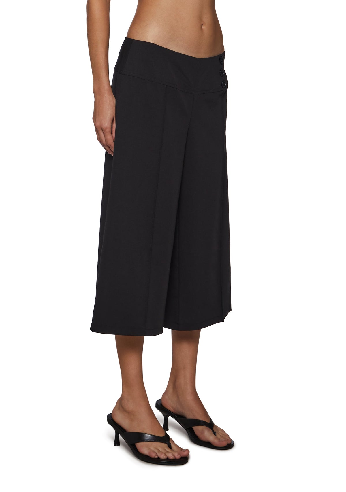 Jenna Low Rise Wide Leg Capris