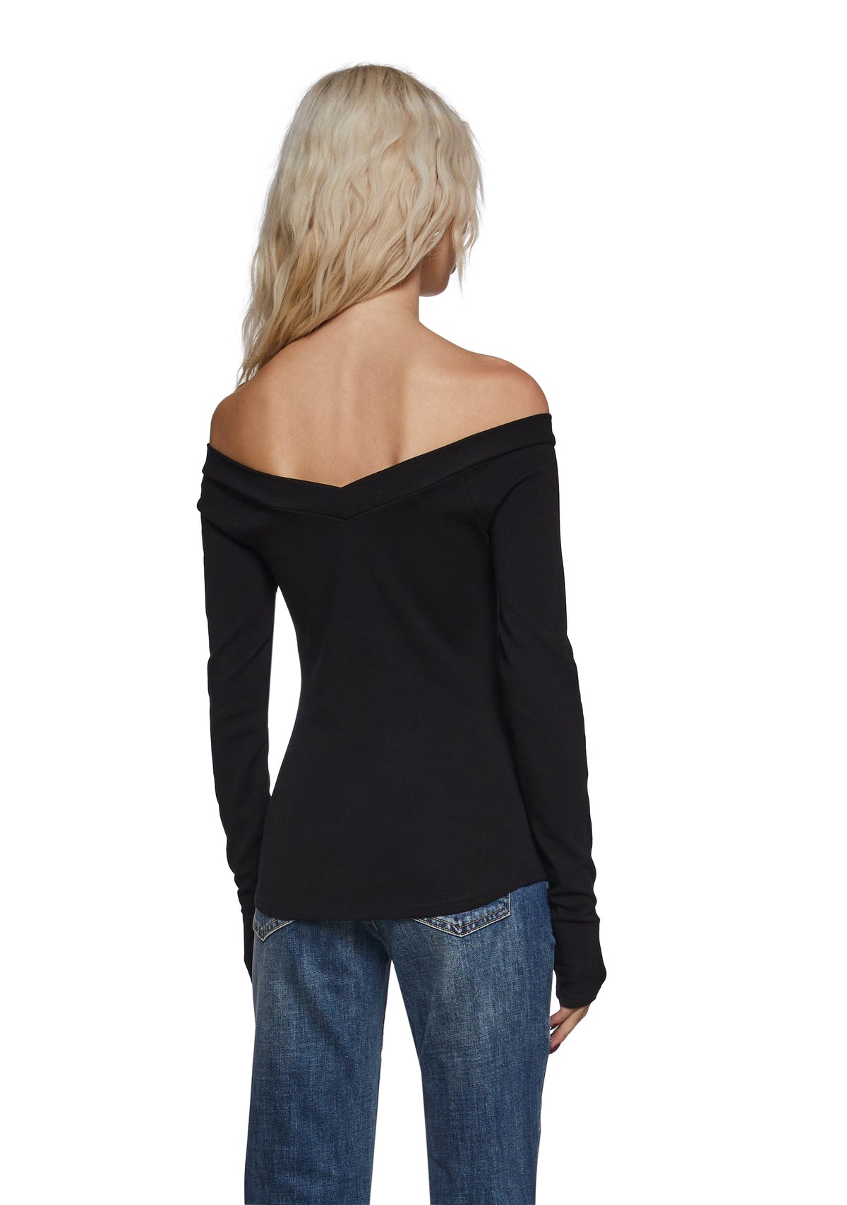 Logo Off The Shoulder Top