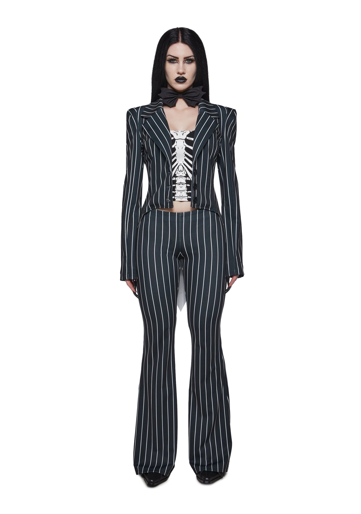 Skeleton King Pinstripe Costume