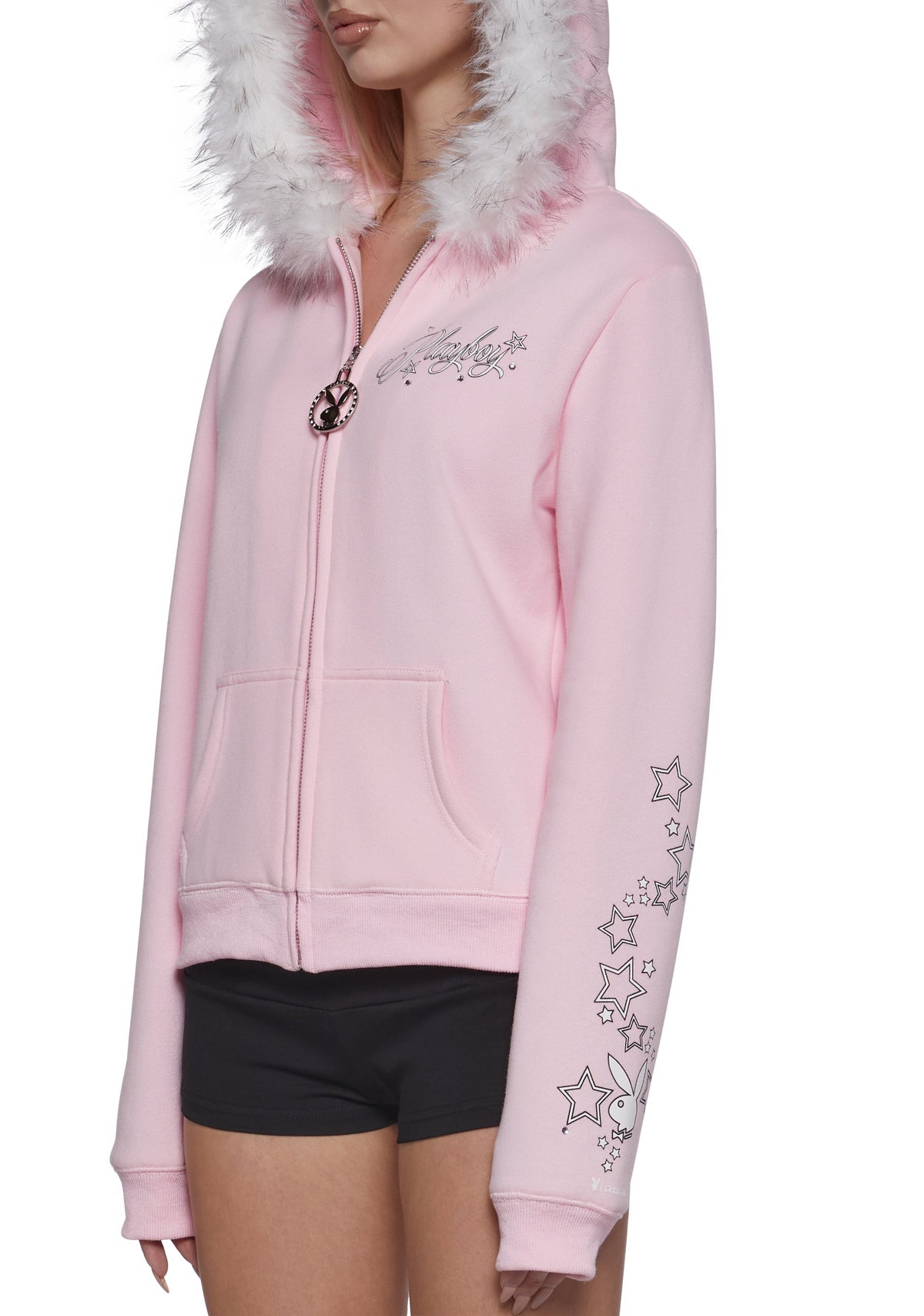 Faux Fur Trimmed Hoodie