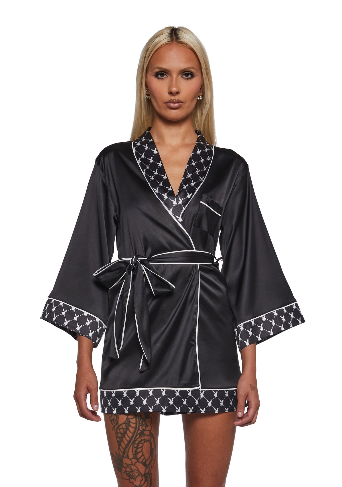 Playboy Bunny Smoke Lounge Robe