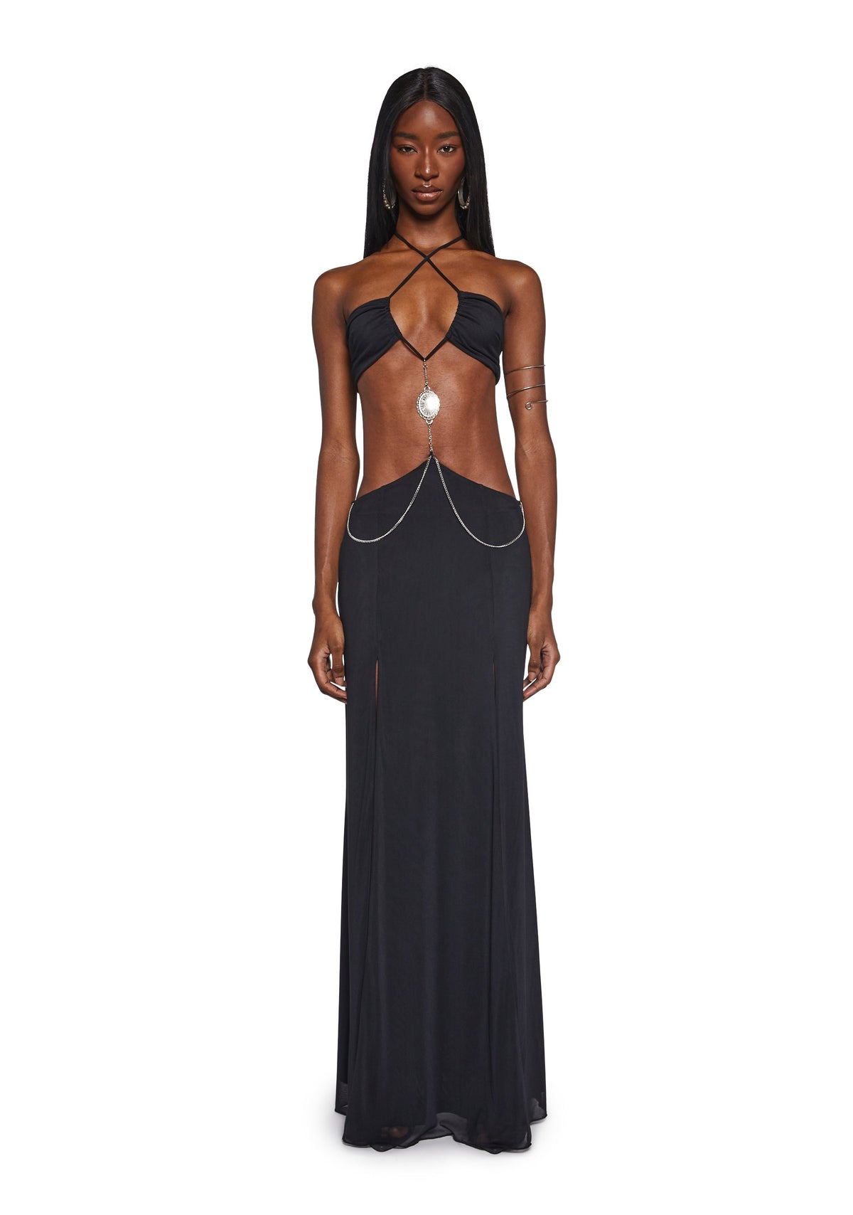 Dance Pulse Maxi Dress - Black