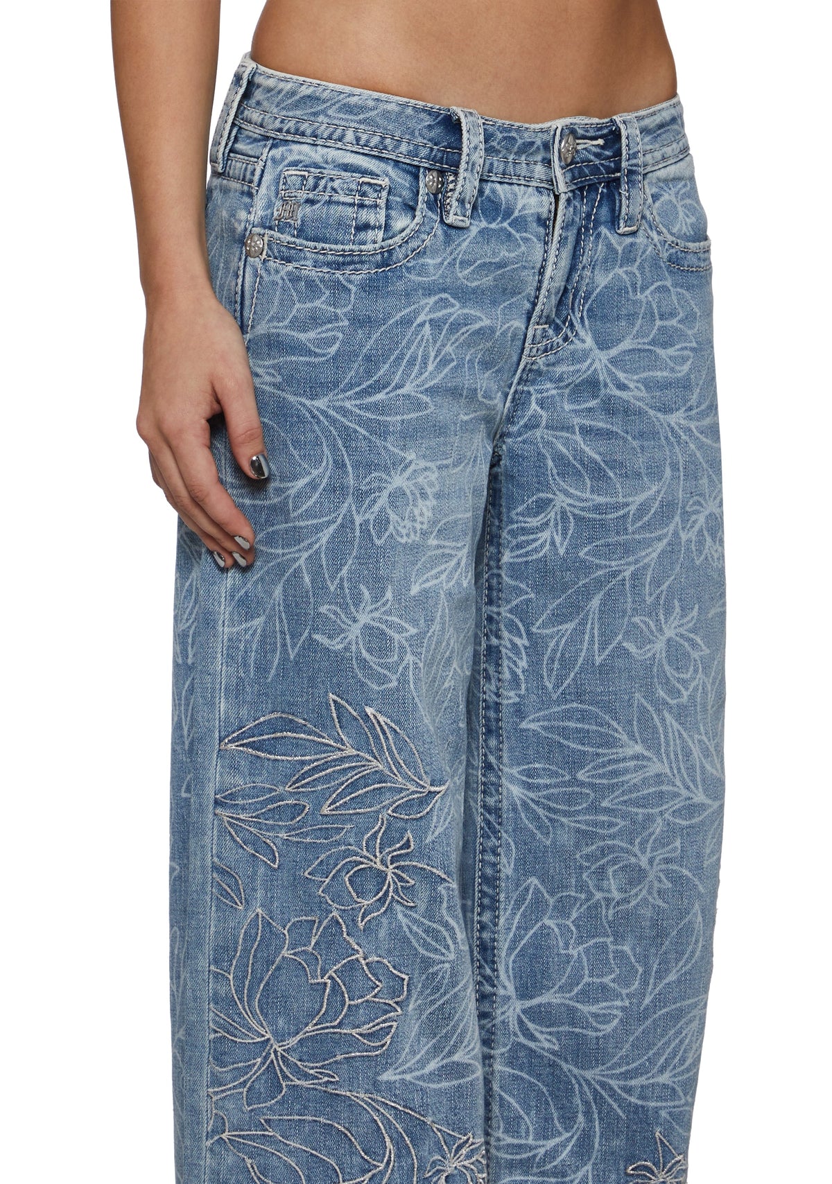 Peony Wide Leg Jeans Light Wash