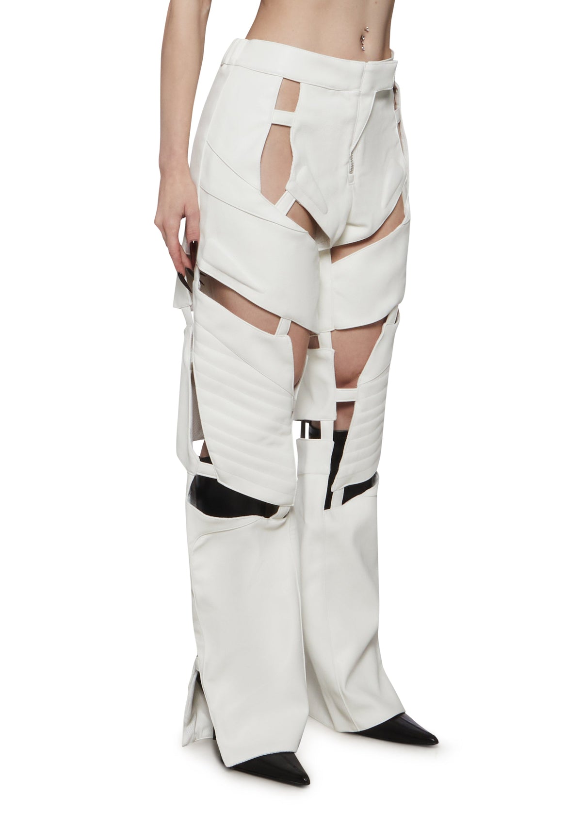 Biker Floating Pants - White
