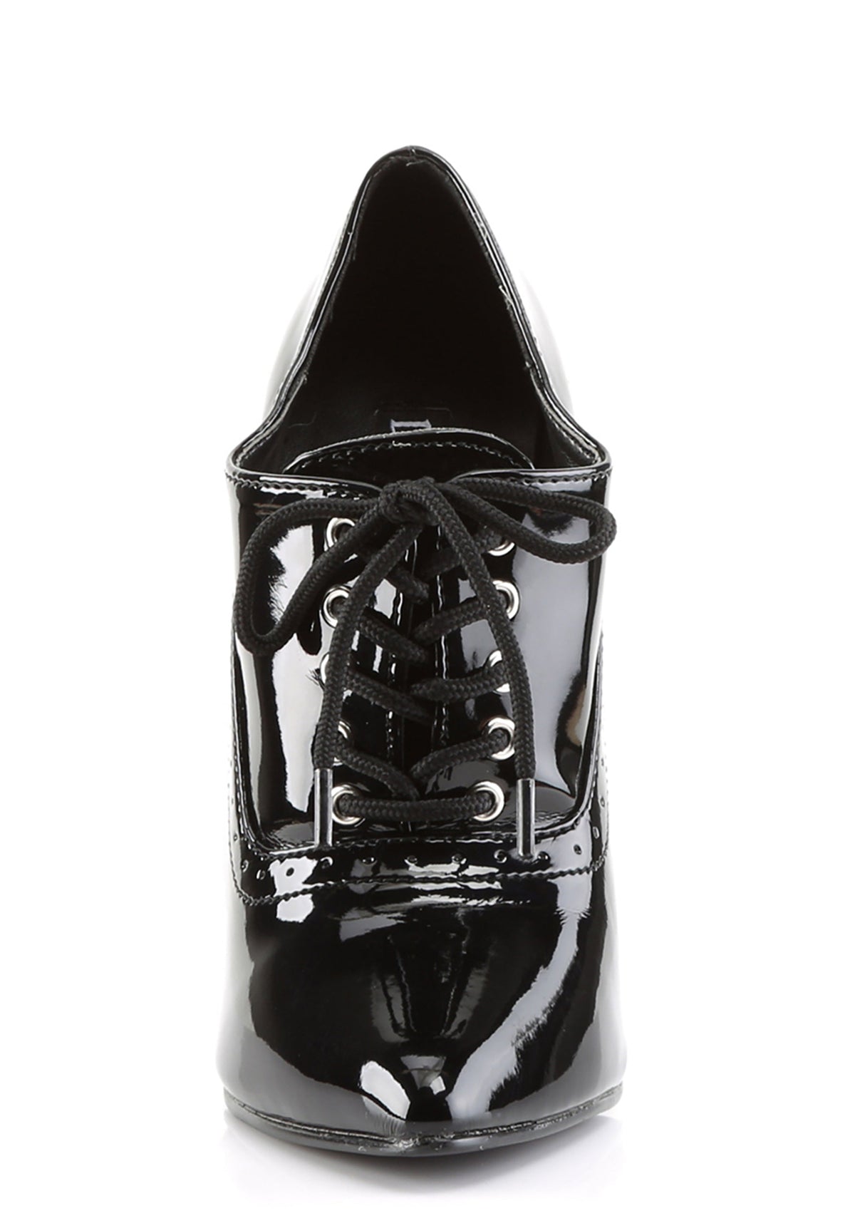 Domina-460 Oxford Lace-Up Pumps-Black