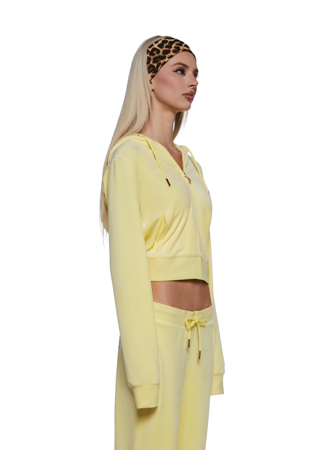 OG Big Bling Velour Hoodie - Yellow
