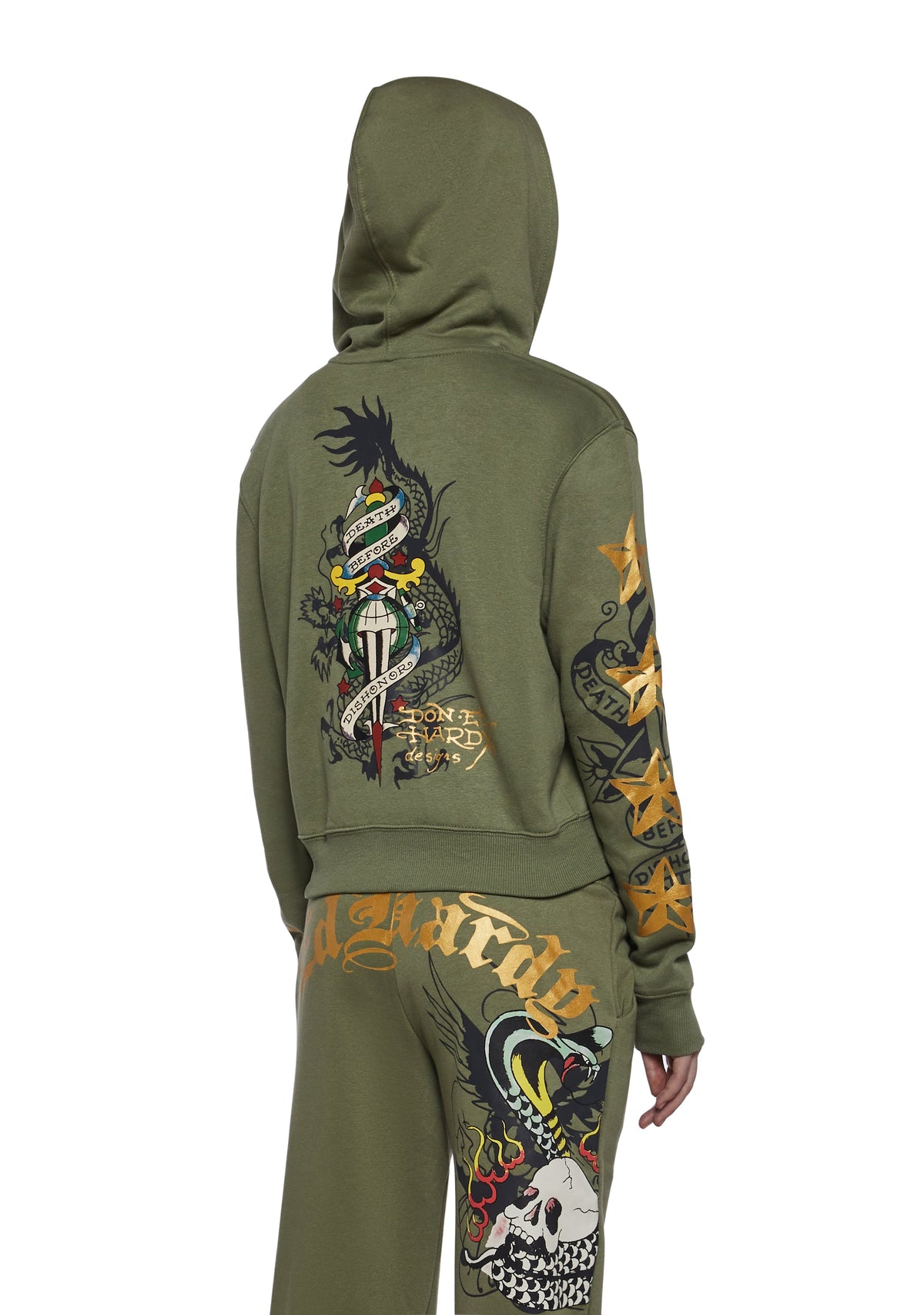 Cobra Flame Zip Front Hoodie