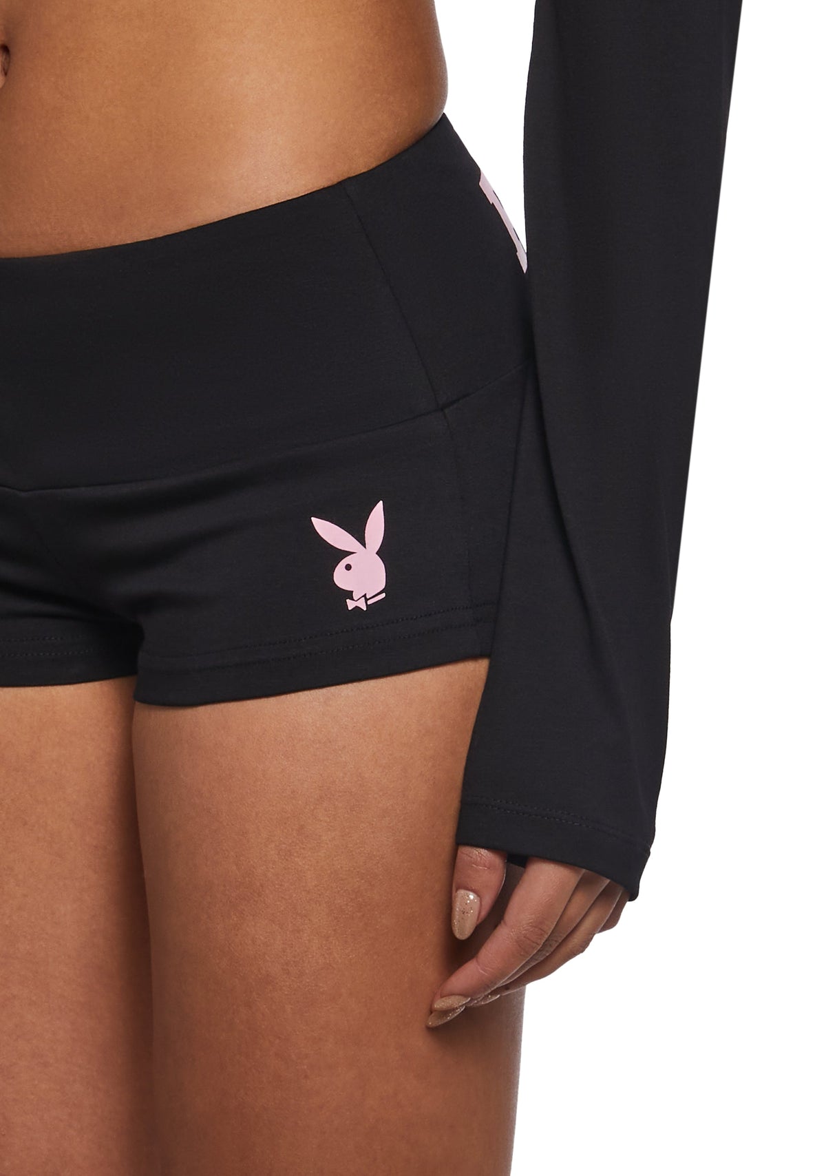 Playboy Mini Shorts - Black