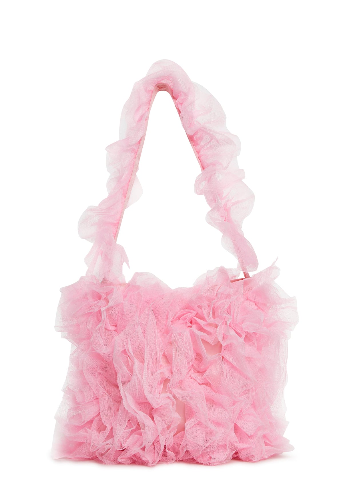 Sentimental Beauty Ruffled Shoulder Bag