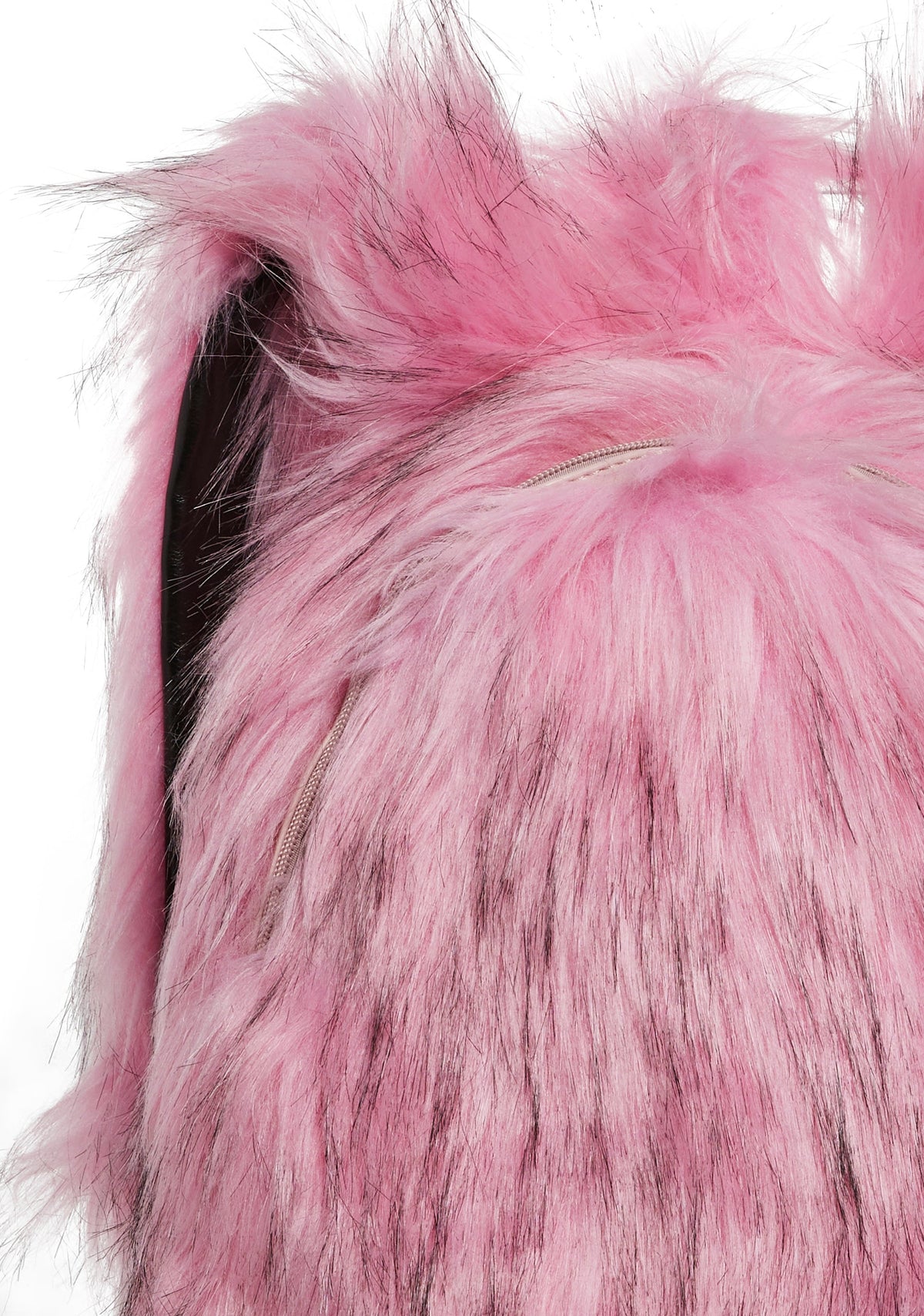 Rosy Roam Faux Fur Backpack - Pink