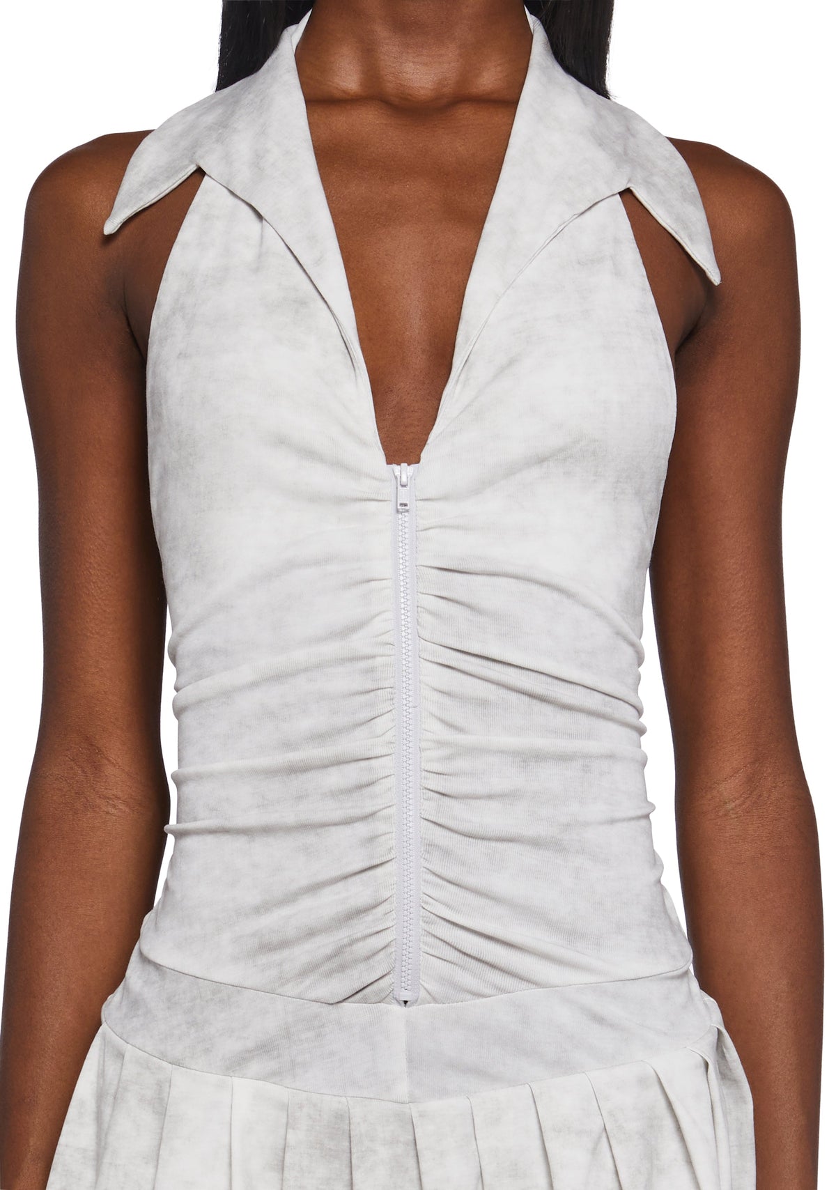 Carefree Days Collar Halter Dress