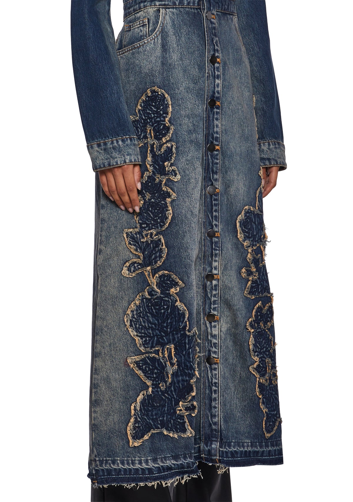 Kings Road Denim Maxi Coat