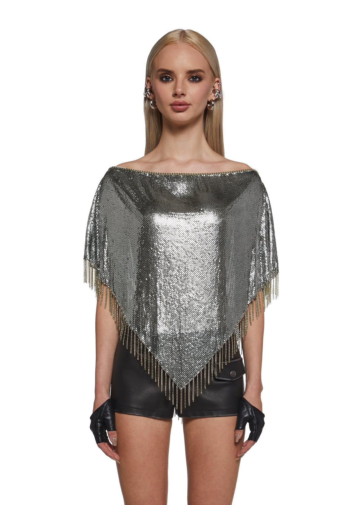 Femme Métal Poncho
