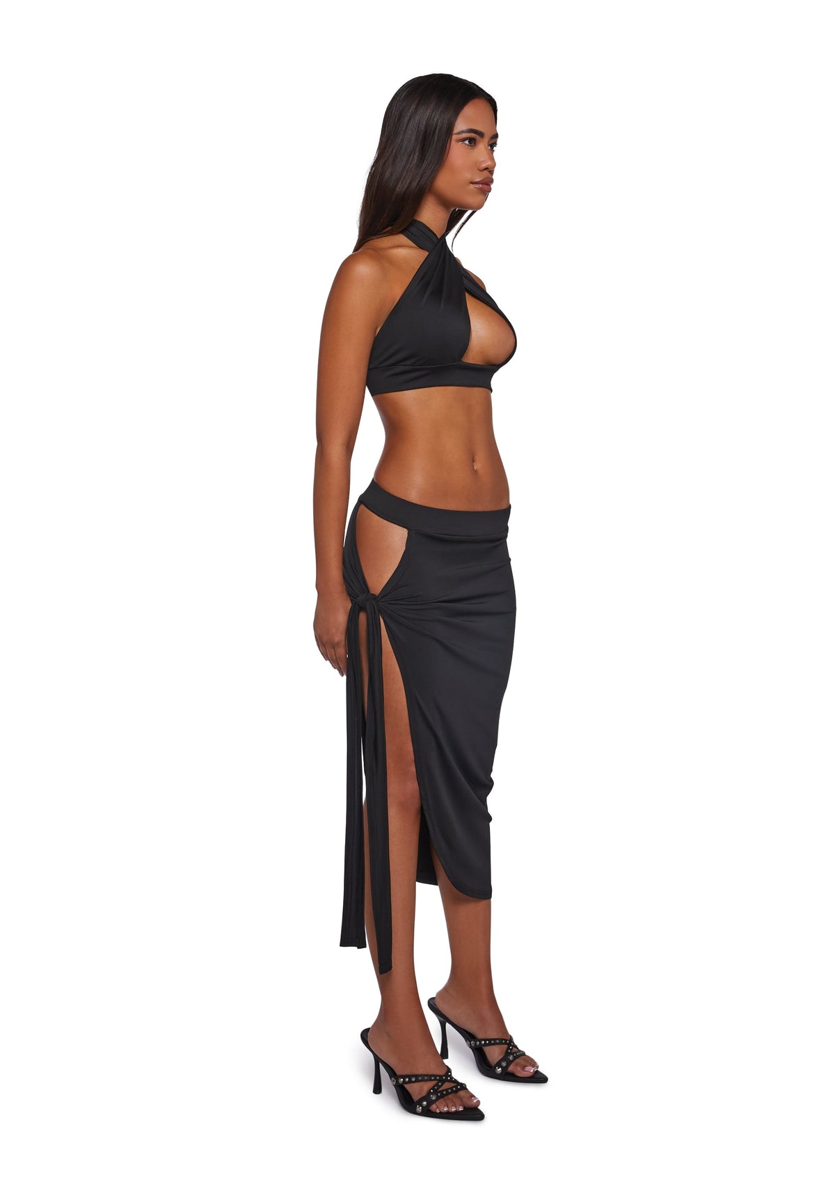 Dance All Night Skirt Set - Black