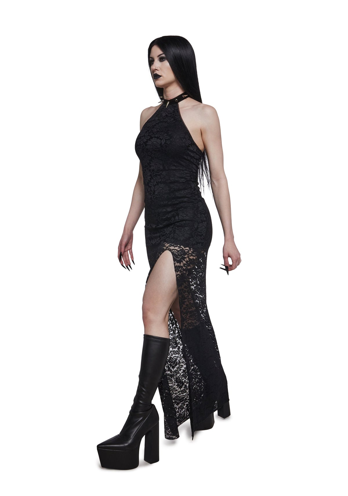 Carnal Lace Dress - Black