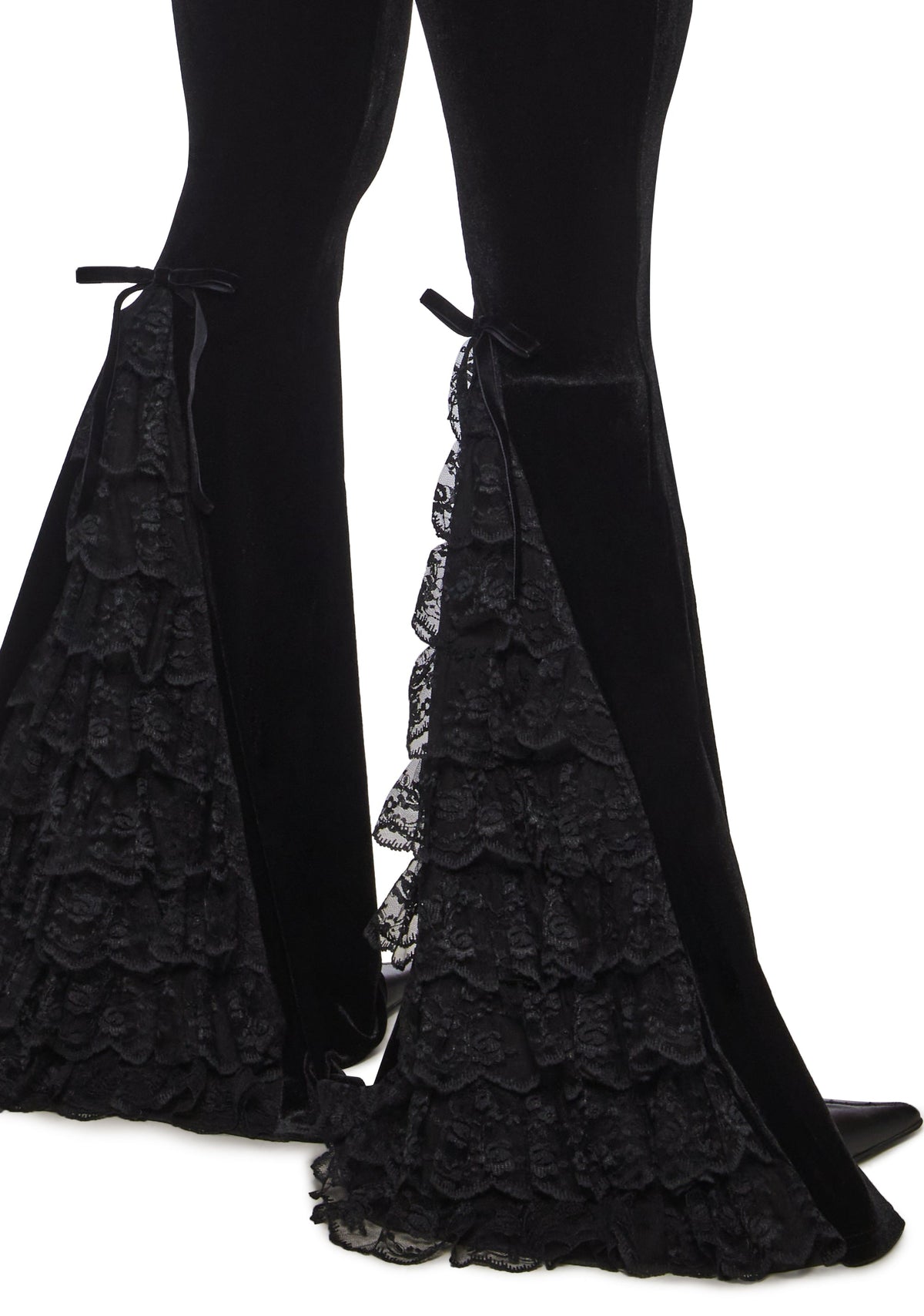 Full Vampire Velvet Flare Pants