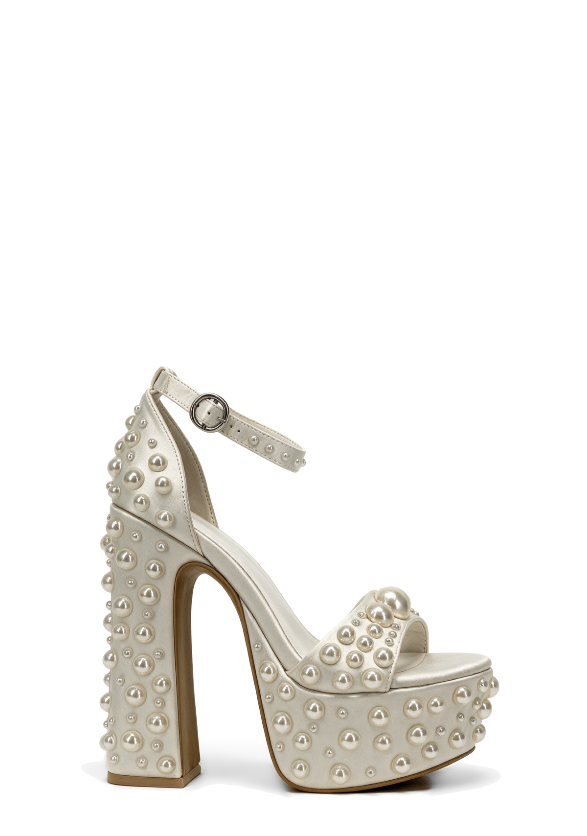 Pearl Revelation Platform Heels - Ivory