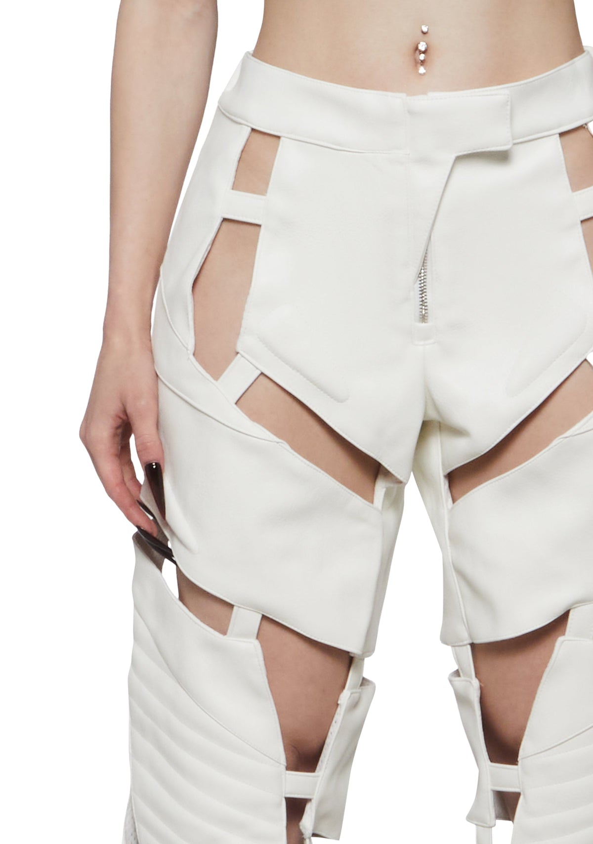 Biker Floating Pants - White