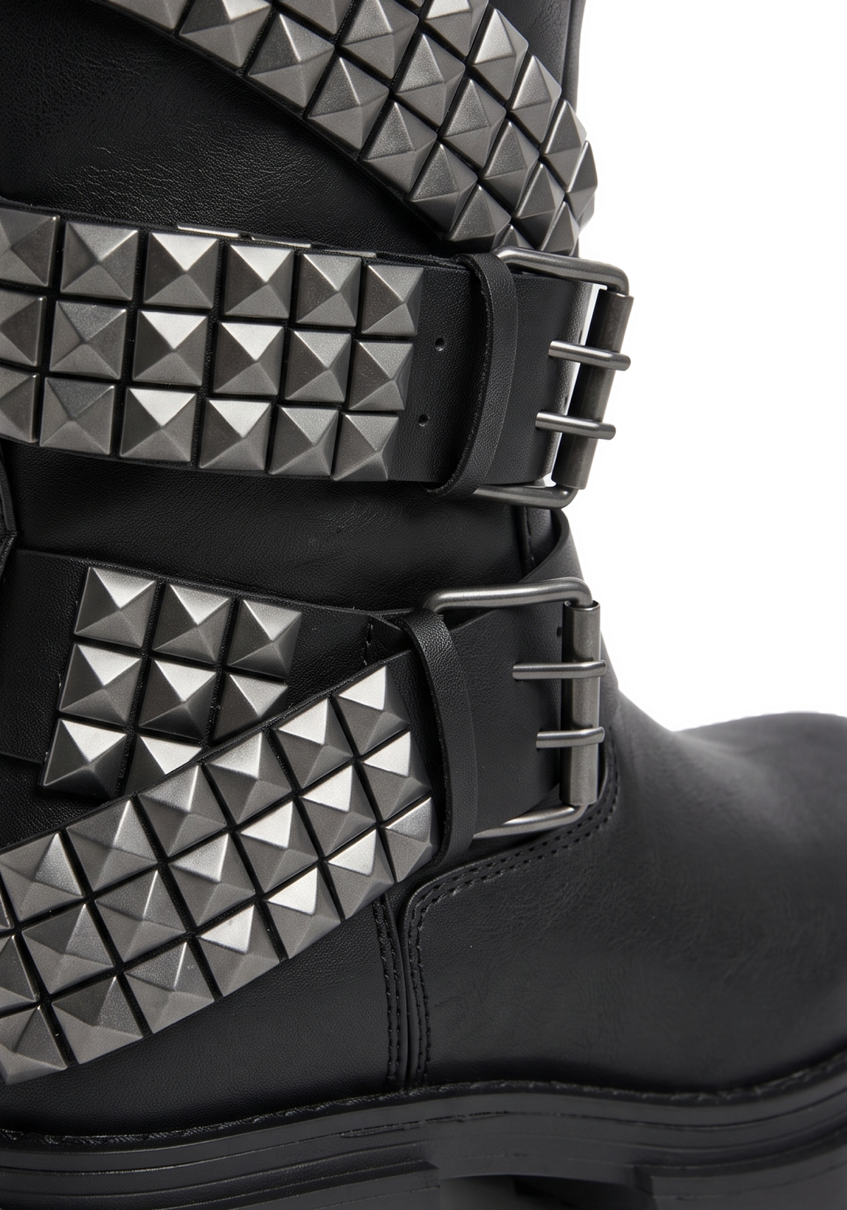 Destruct Studded Knee High Platform Boots