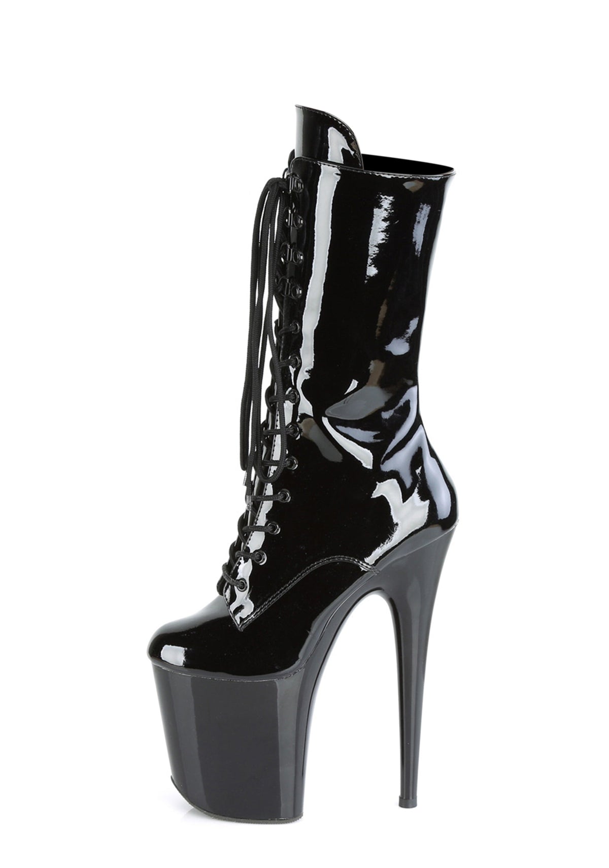 Flamingo-1050 Platform Mid-Calf Boots-Black