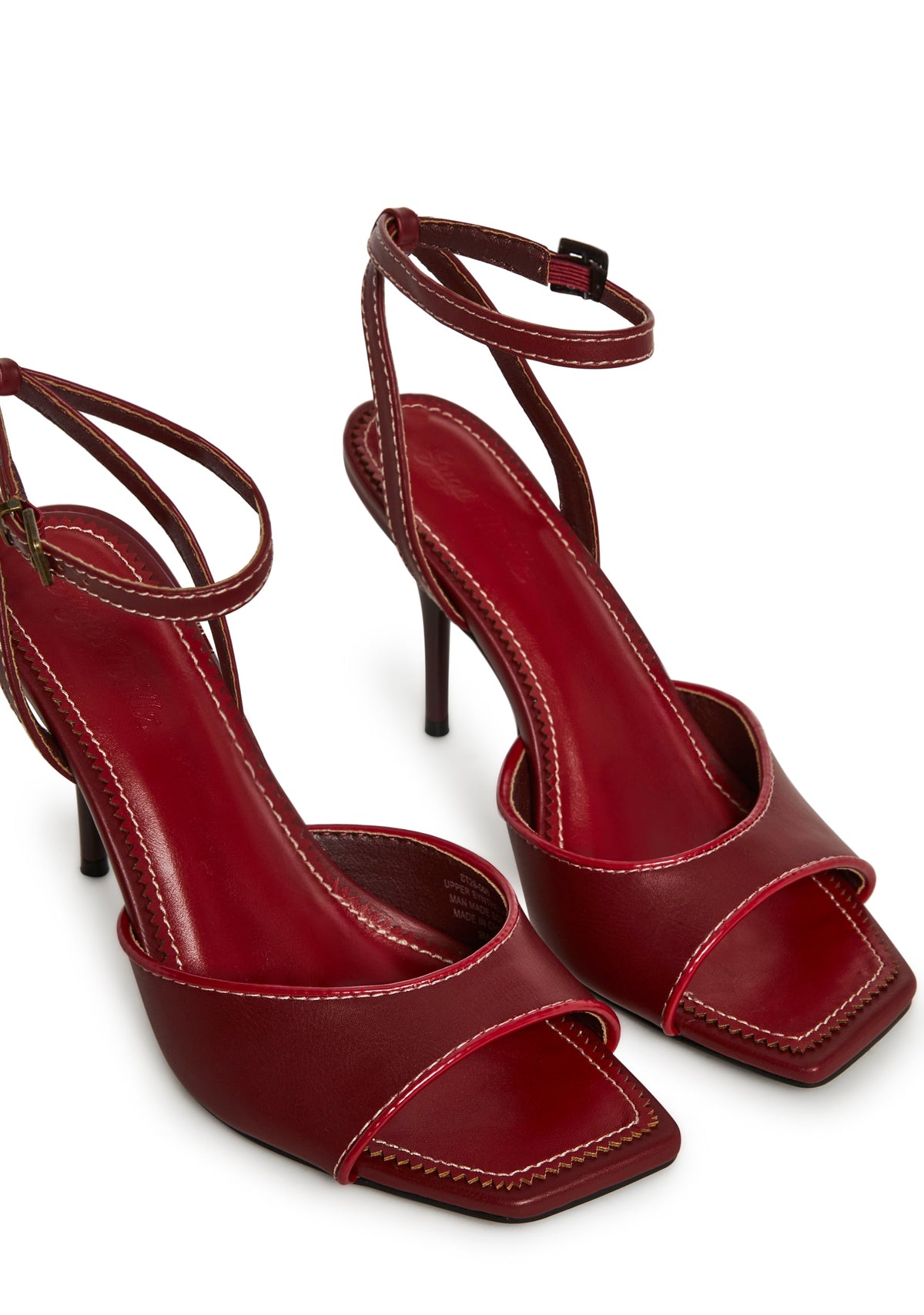 HD Vibe Strap Sandals - Dark Red