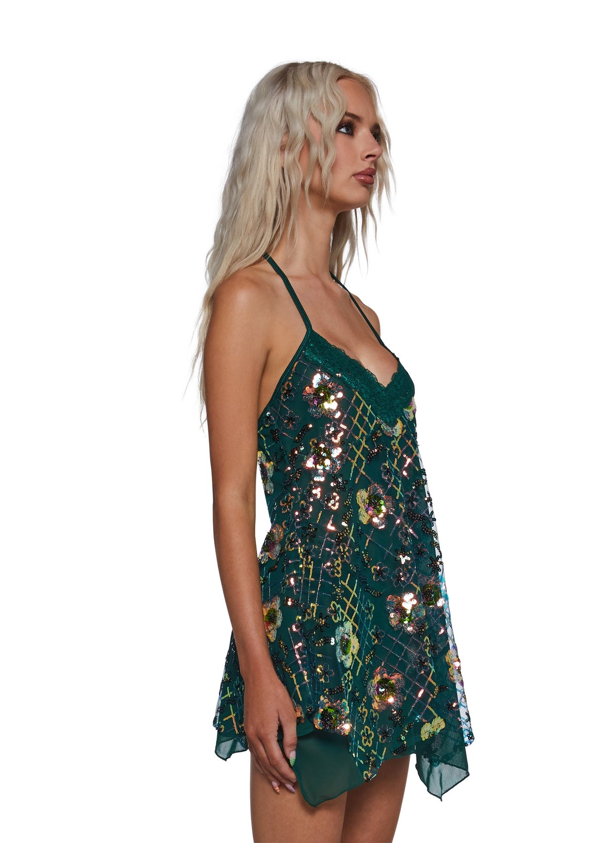 Dream Waves Babydoll Tunic - Green