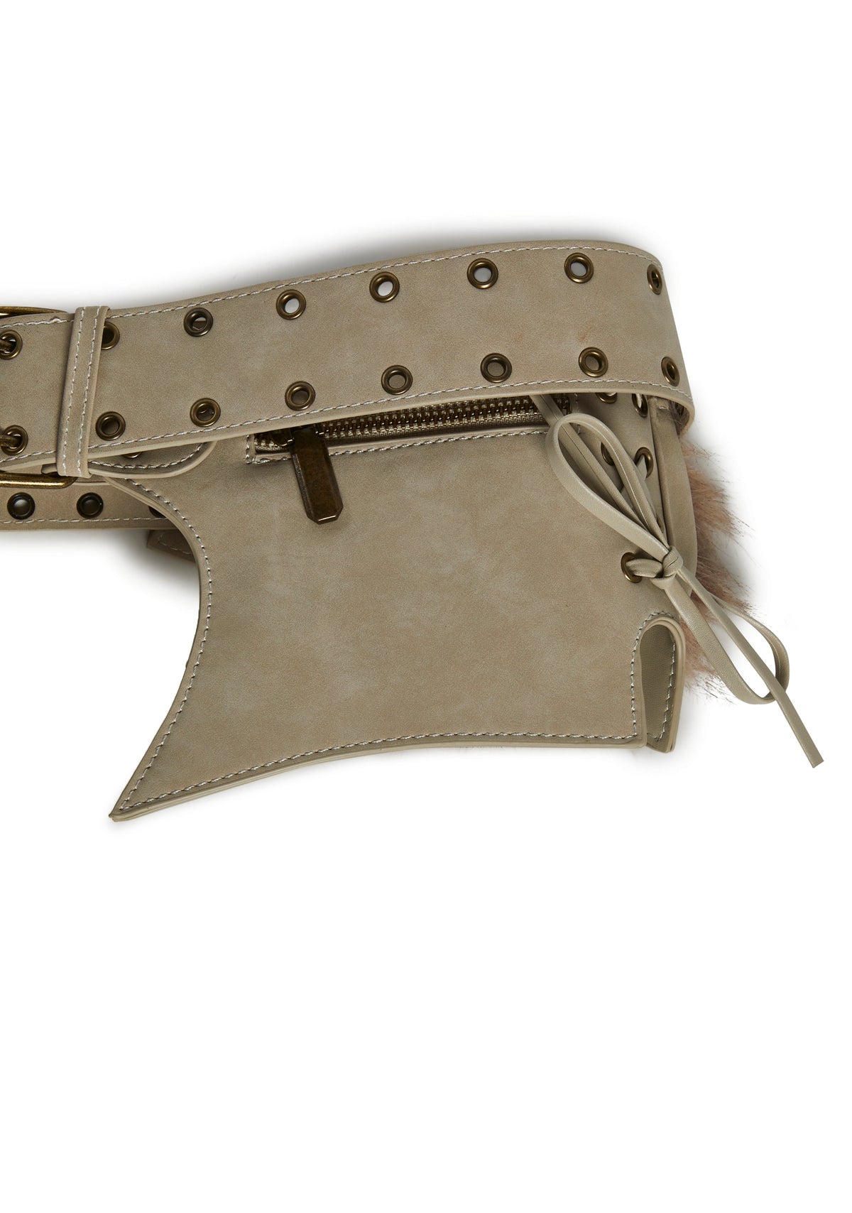 Mojave Dreams Utility Belt - Beige Fur