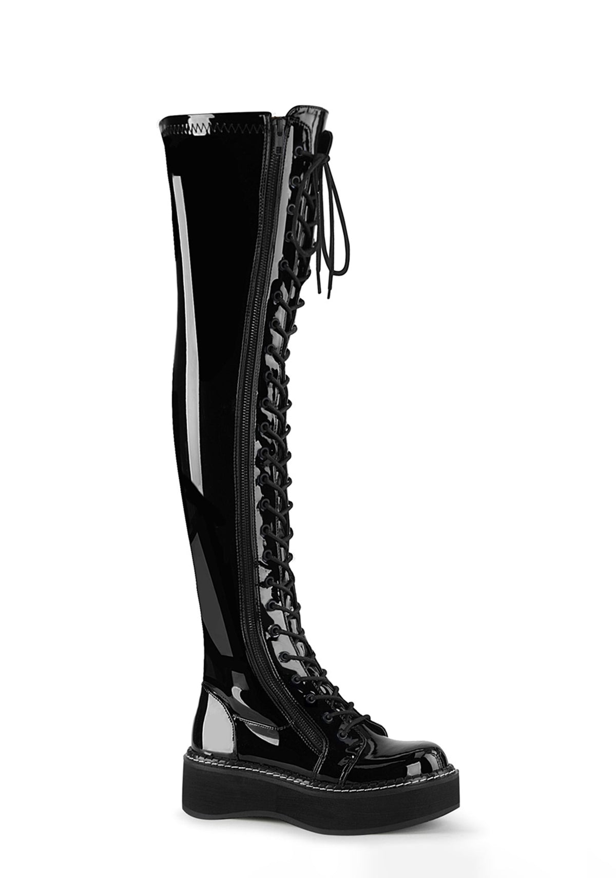Emily-375 Platform Thigh High Boots
