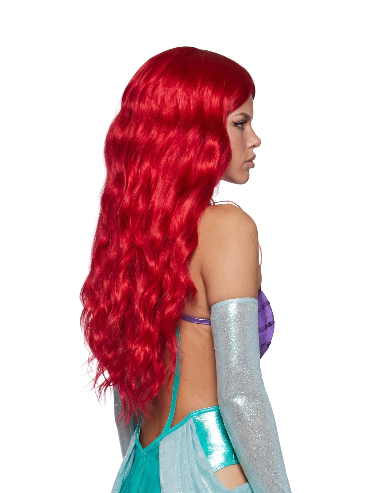 Mermaid Red Wavy Wig