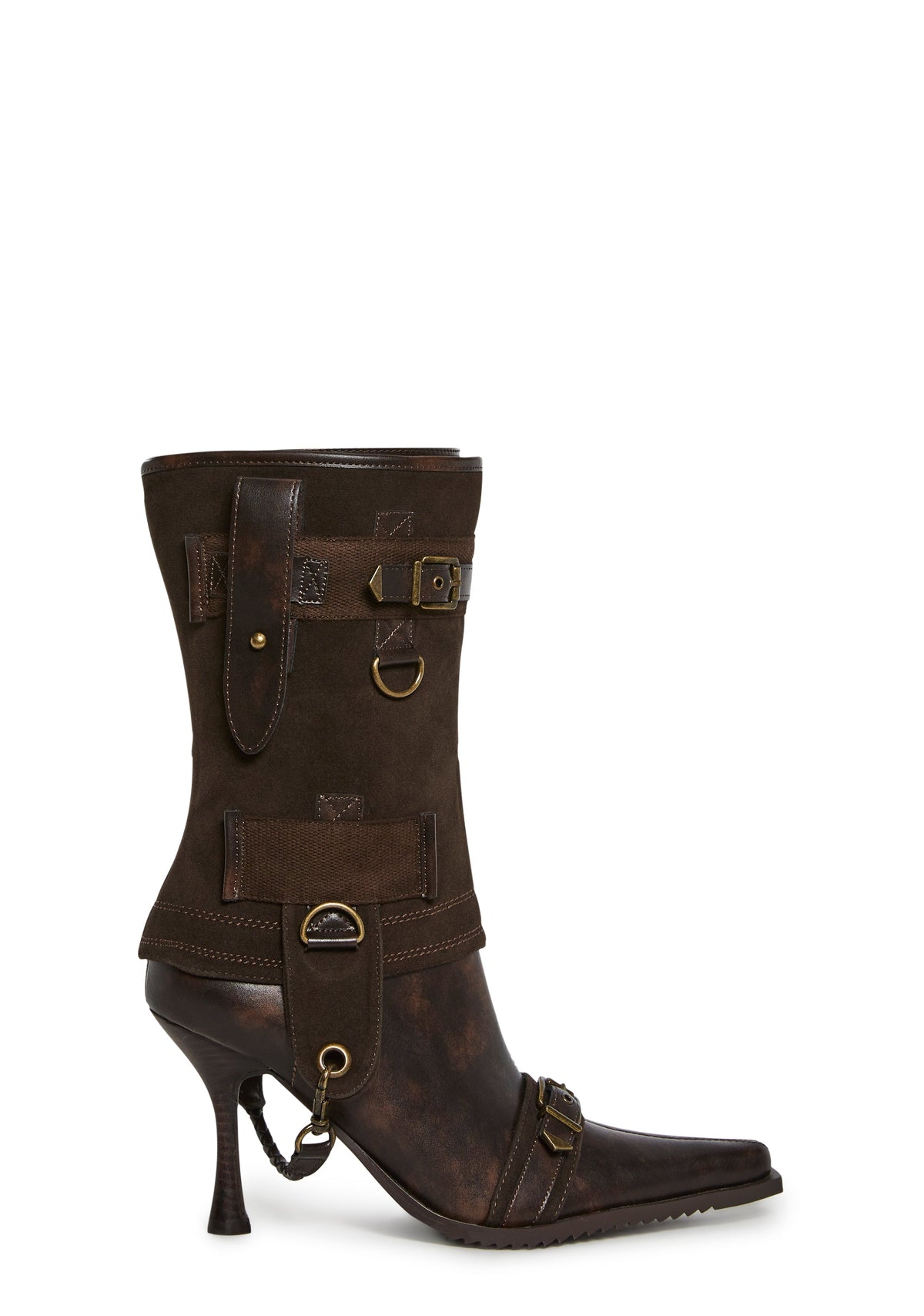 Ego Two Piece Heeled Boots