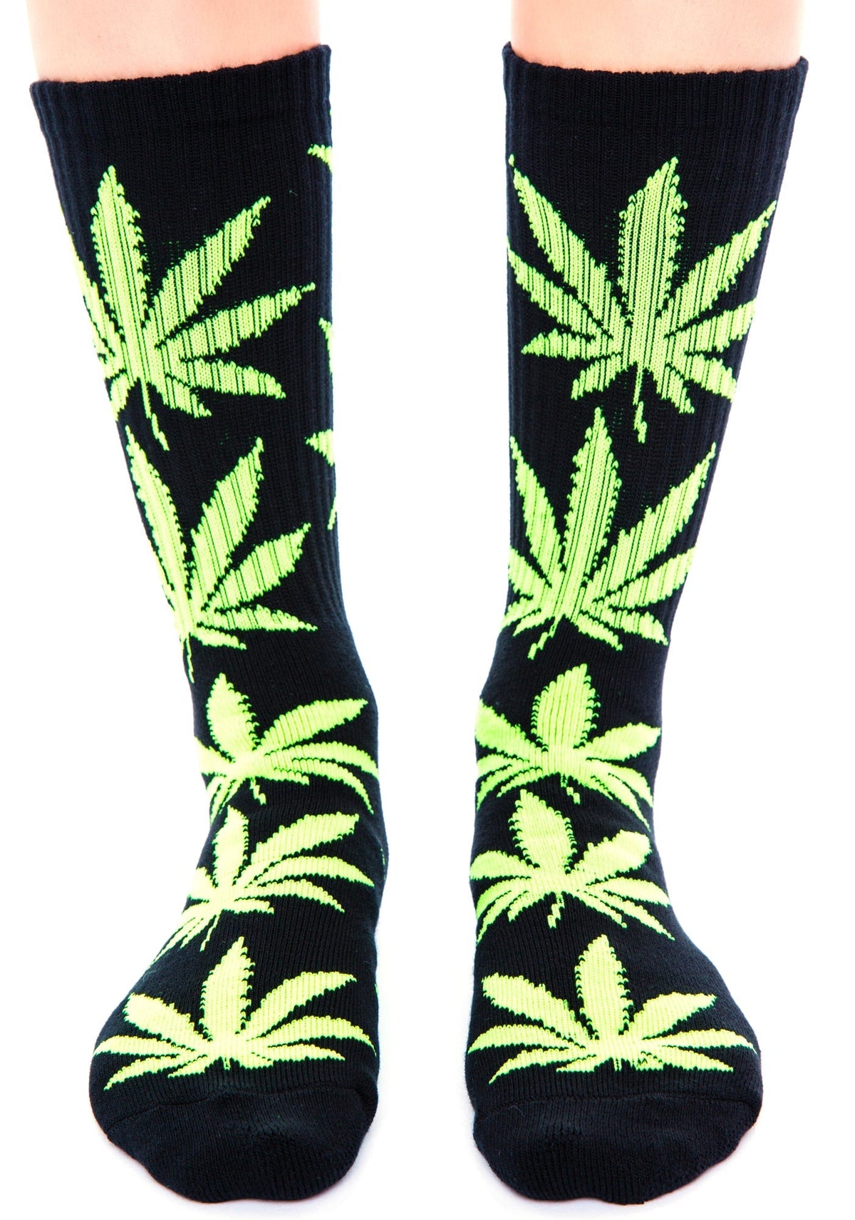 Glow in the Dark Plantlife Sock - Black