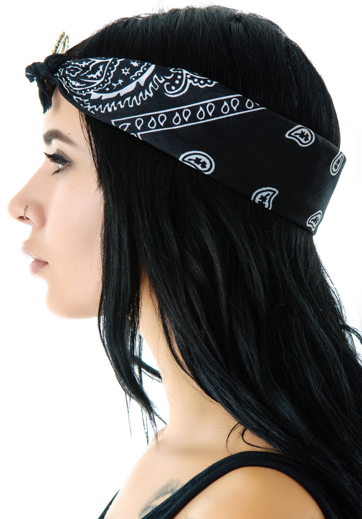 Mercutio Scarf Headpiece - Purple